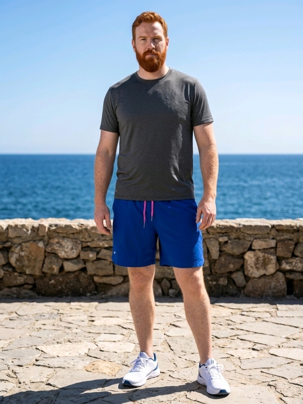 Fabletics The One Short Royal Blue Athletic Shorts Quick-Dry, Mesh Lined 2XL